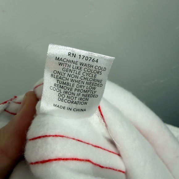 NWT Diet Coke Bow Wide Leg Sweatpants White Red Stripe XL - Picture 8 of 11